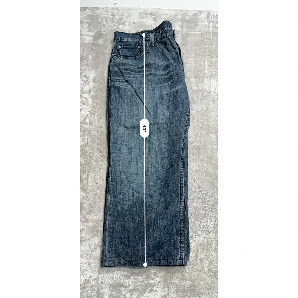 Levis 559 Cropped Denim Blue Jeans Men Size W42 x L 30 (21.5